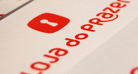 Criação da marca da Loja do Prazer - Detalhe